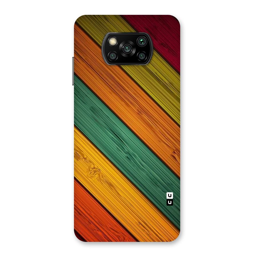 Stripes Classic Design Back Case for Poco X3