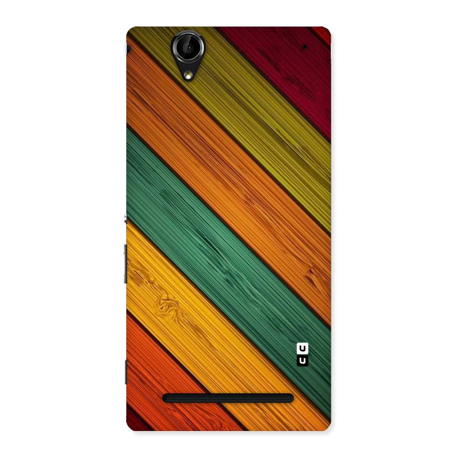 Stripes Classic Design Back Case for Sony Xperia T2