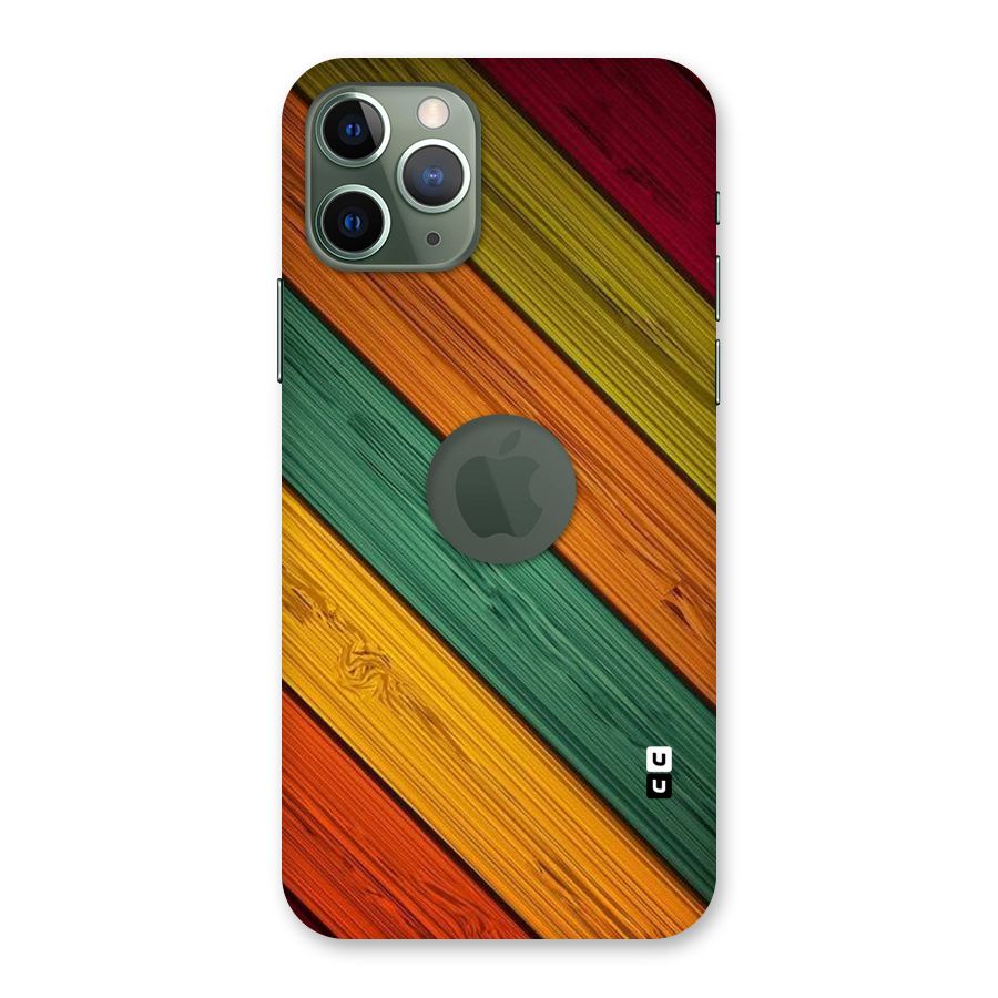 Stripes Classic Design Back Case for iPhone 11 Pro Logo  Cut