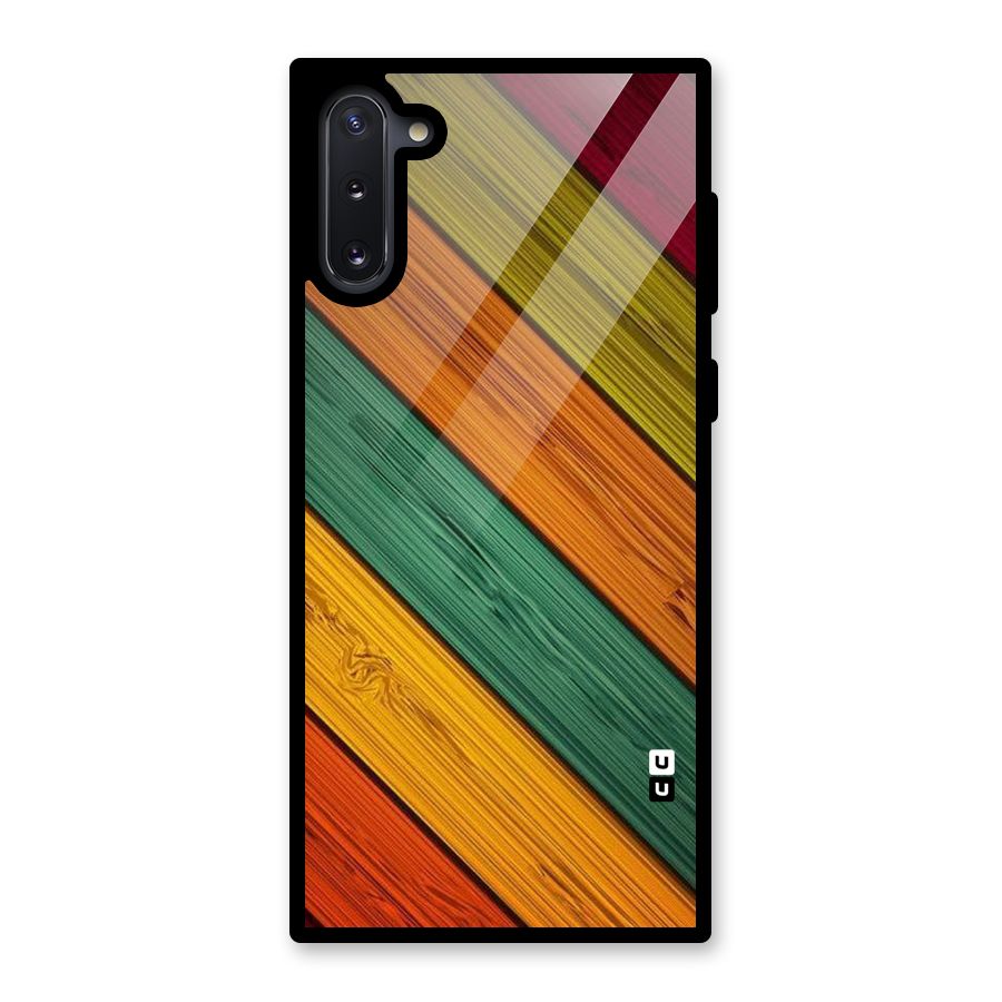 Stripes Classic Design Glass Back Case for Galaxy Note 10