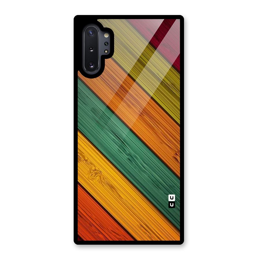 Stripes Classic Design Glass Back Case for Galaxy Note 10 Plus