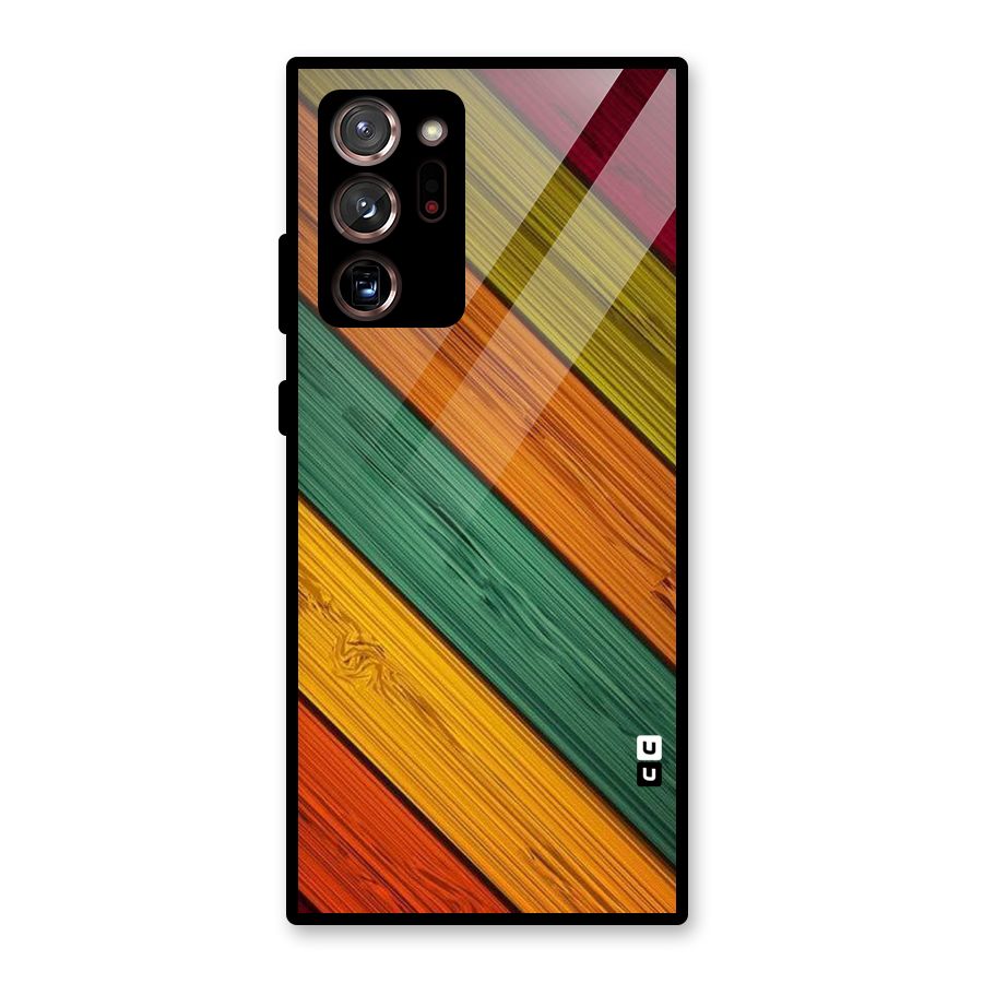 Stripes Classic Design Glass Back Case for Galaxy Note 20 Ultra