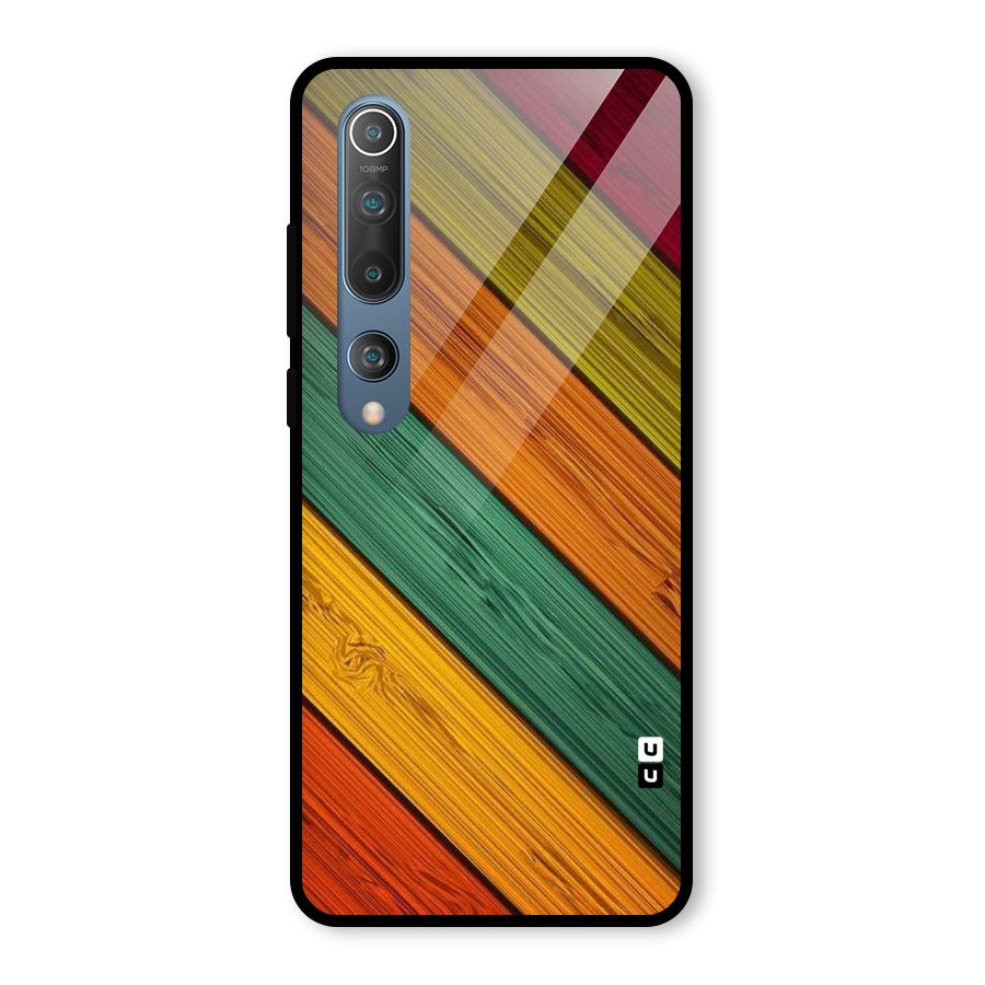 Stripes Classic Design Glass Back Case for Mi 10