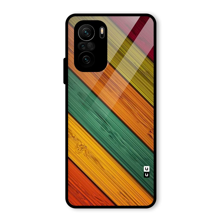 Stripes Classic Design Glass Back Case for Mi 11x