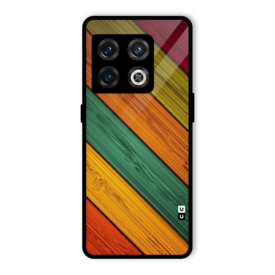 Stripes Classic Design Glass Back Case for OnePlus 10 Pro 5G