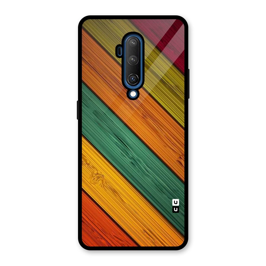 Stripes Classic Design Glass Back Case for OnePlus 7T Pro