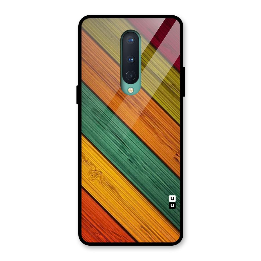 Stripes Classic Design Glass Back Case for OnePlus 8