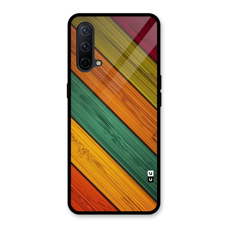 Stripes Classic Design Glass Back Case for OnePlus Nord CE 5G
