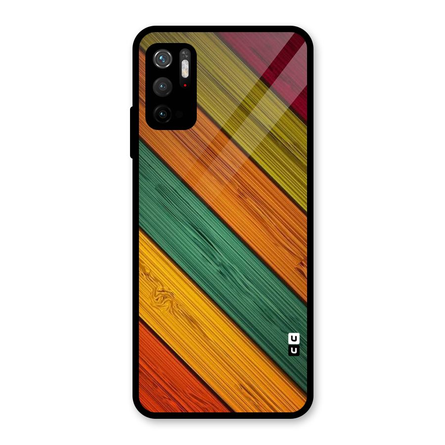 Stripes Classic Design Glass Back Case for Poco M3 Pro 5G