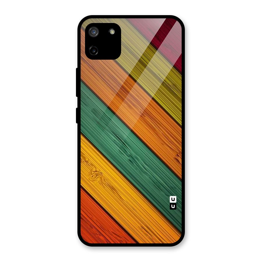 Stripes Classic Design Glass Back Case for Realme C11