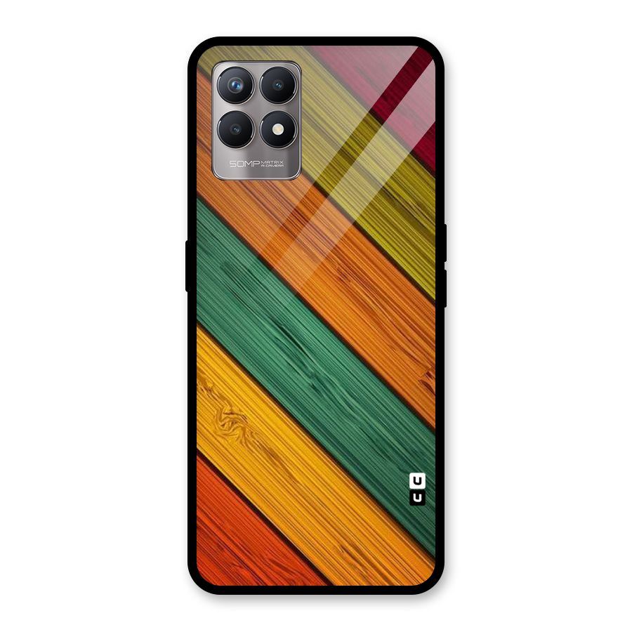 Stripes Classic Design Glass Back Case for Realme Narzo 50