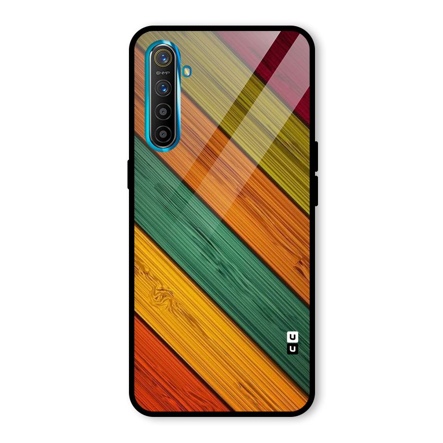 Stripes Classic Design Glass Back Case for Realme X2
