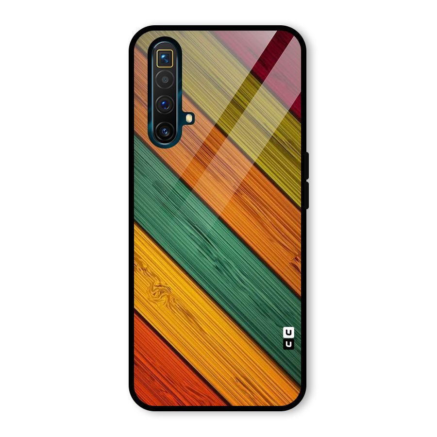 Stripes Classic Design Glass Back Case for Realme X3