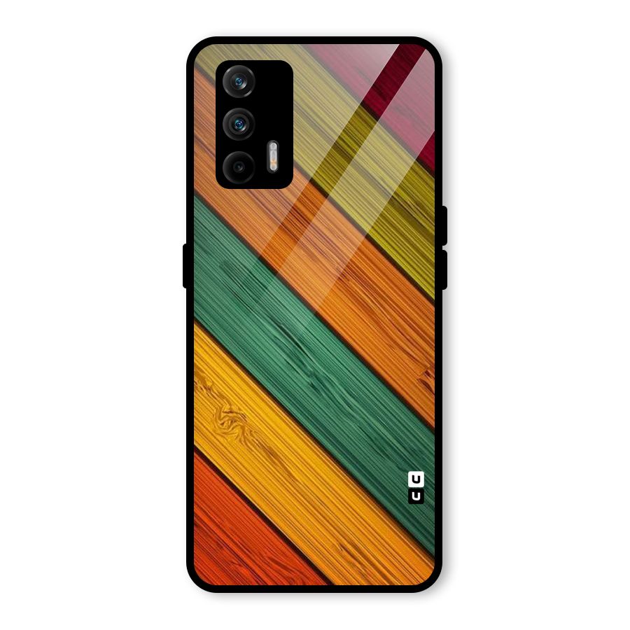 Stripes Classic Design Glass Back Case for Realme X7 Max