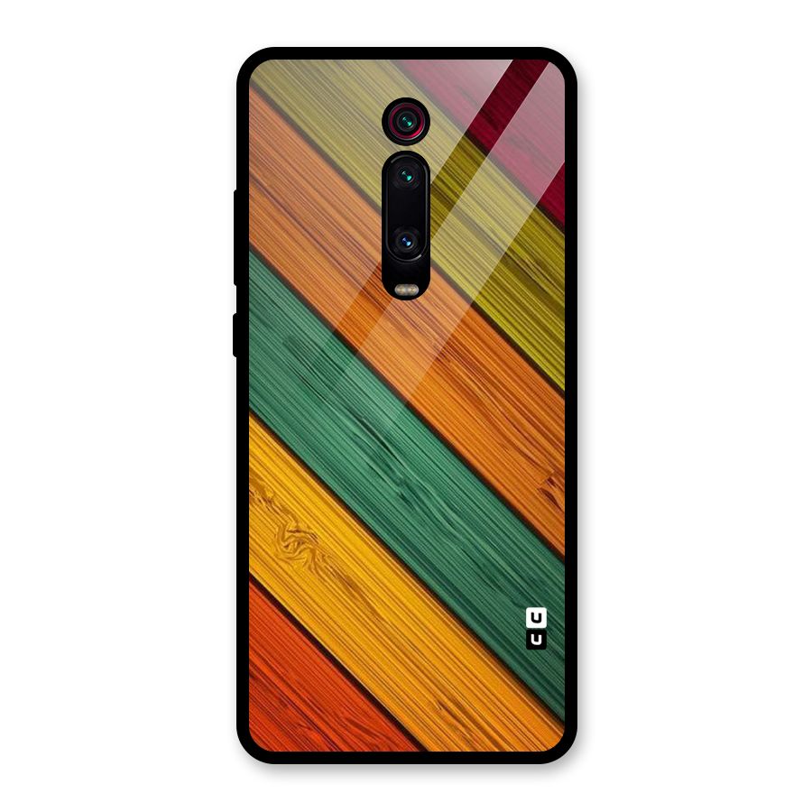 Stripes Classic Design Glass Back Case for Redmi K20 Pro