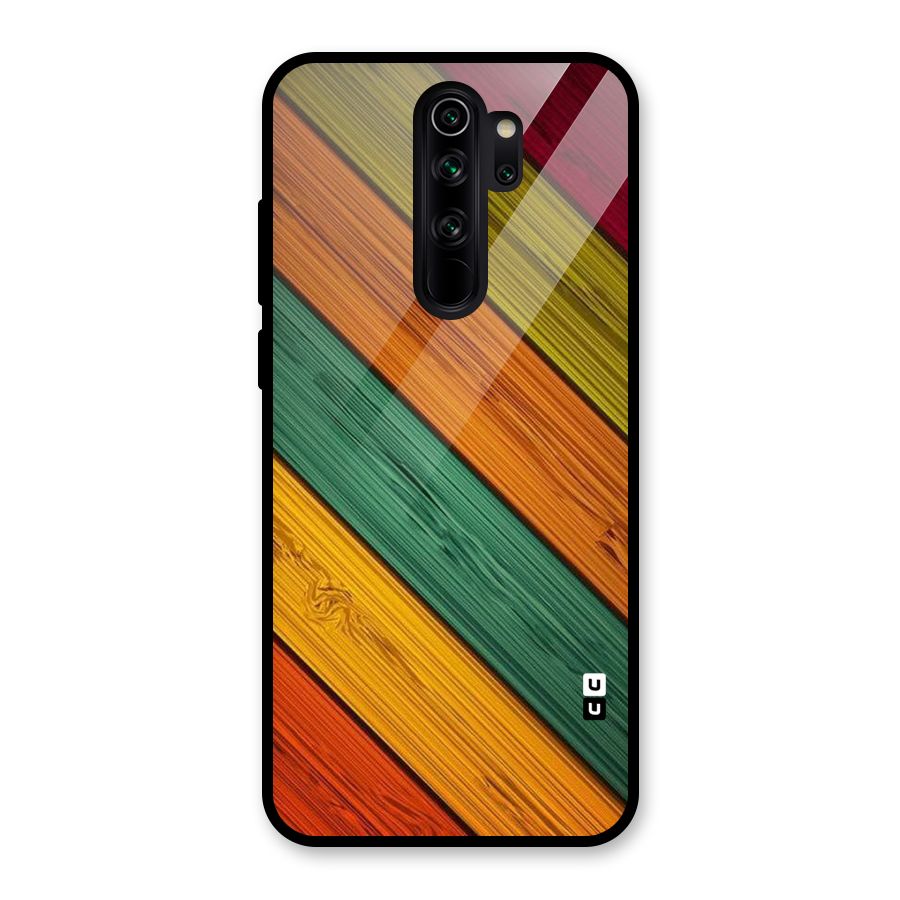 Stripes Classic Design Glass Back Case for Redmi Note 8 Pro