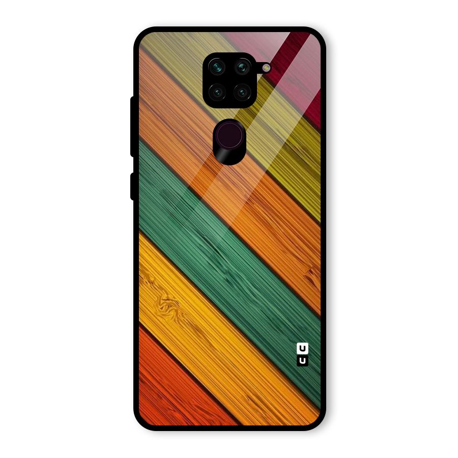 Stripes Classic Design Glass Back Case for Redmi Note 9