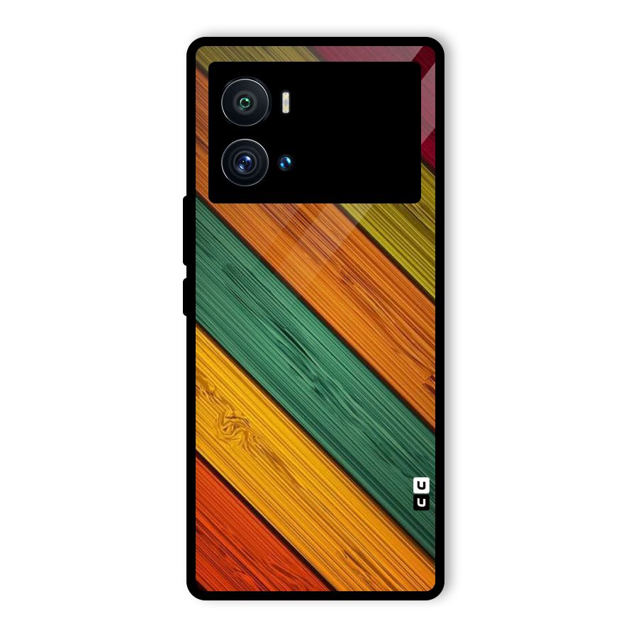Stripes Classic Design Glass Back Case for Vivo iQOO 9 Pro