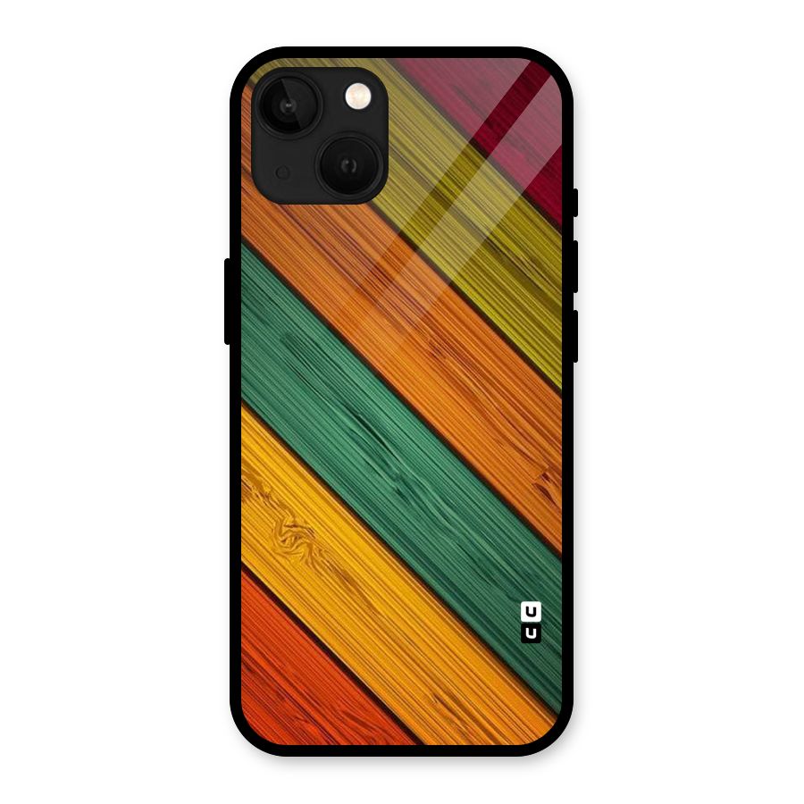 Stripes Classic Design Glass Back Case for iPhone 13