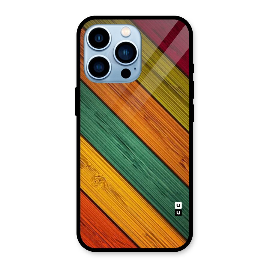 Stripes Classic Design Glass Back Case for iPhone 13 Pro