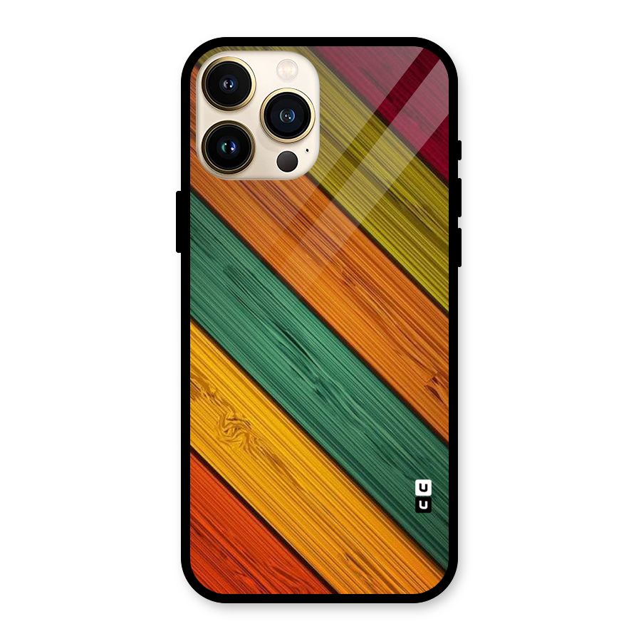 Stripes Classic Design Glass Back Case for iPhone 13 Pro Max