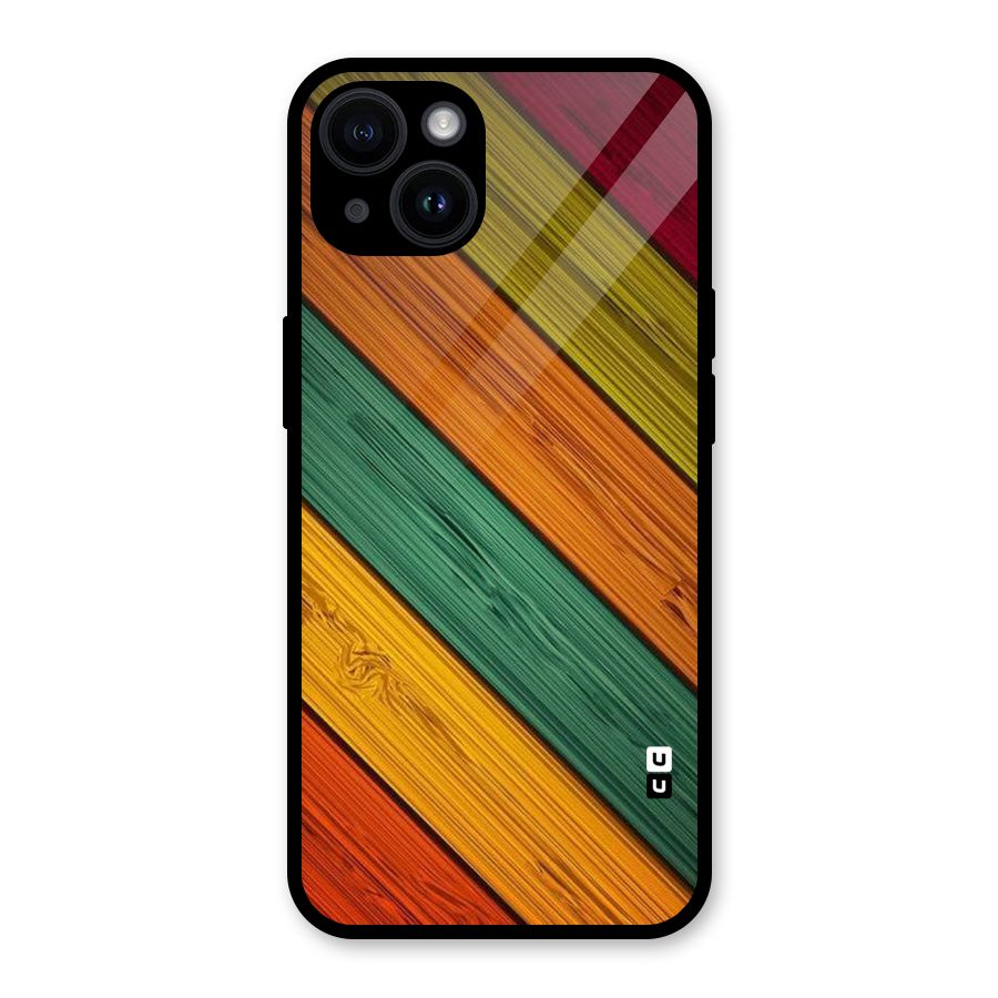 Stripes Classic Design Glass Back Case for iPhone 14