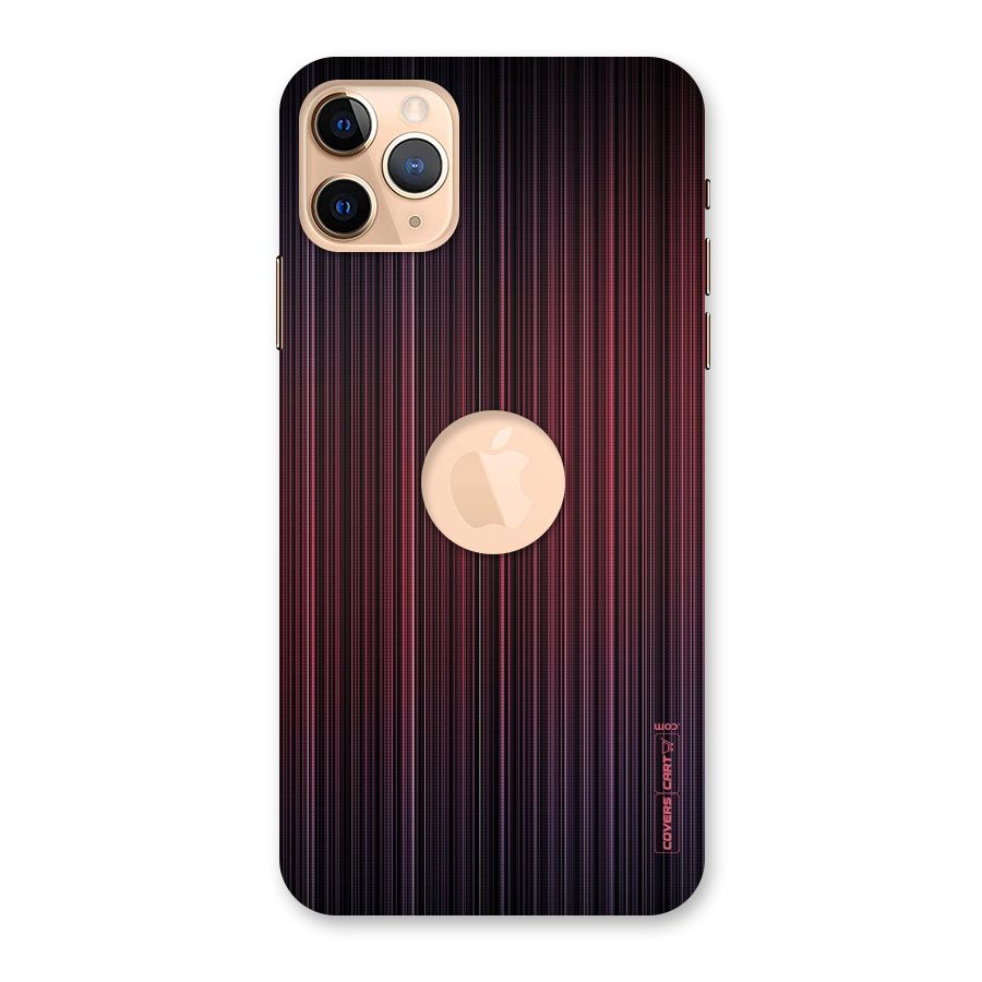 Stripes Gradiant Back Case for iPhone 11 Pro Max Logo Cut