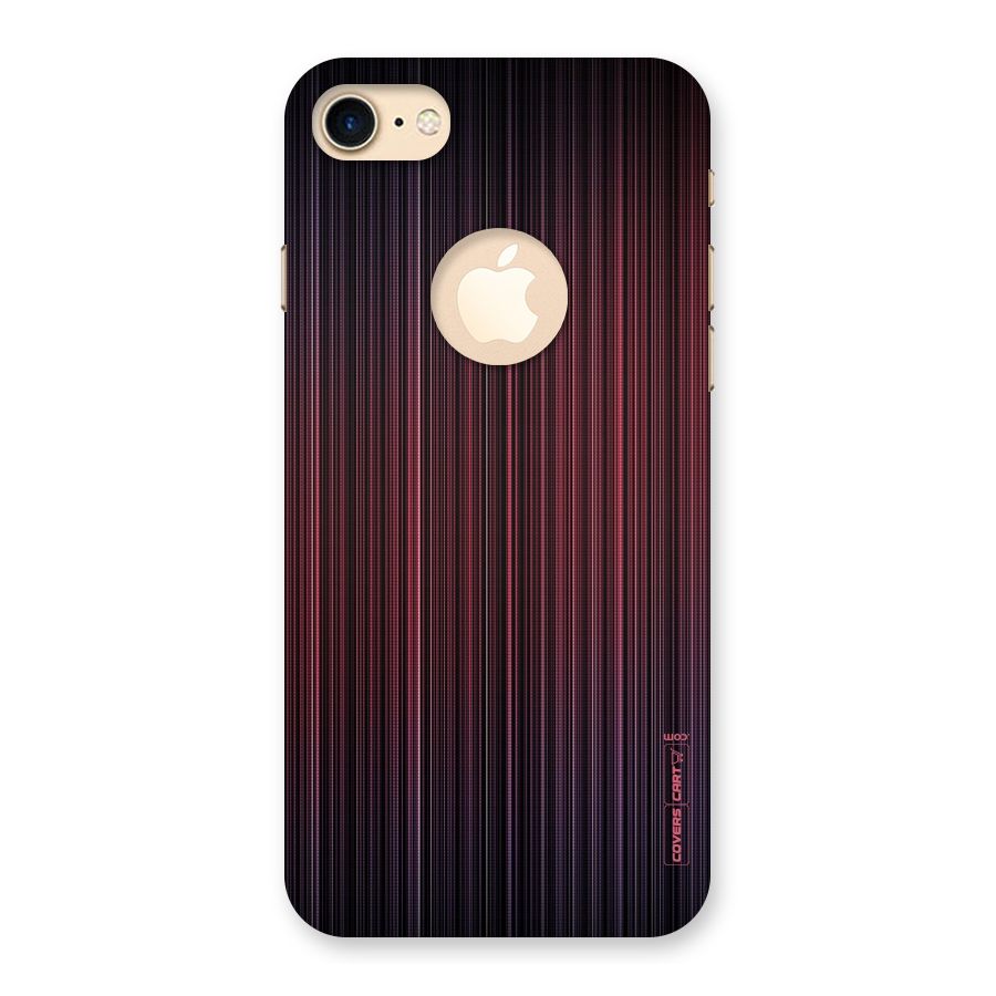 Stripes Gradiant Back Case for iPhone 7 Logo Cut