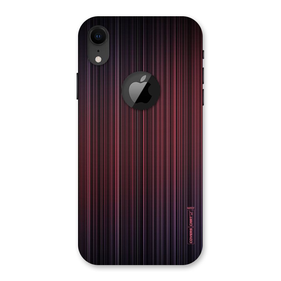 Stripes Gradiant Back Case for iPhone XR Logo Cut