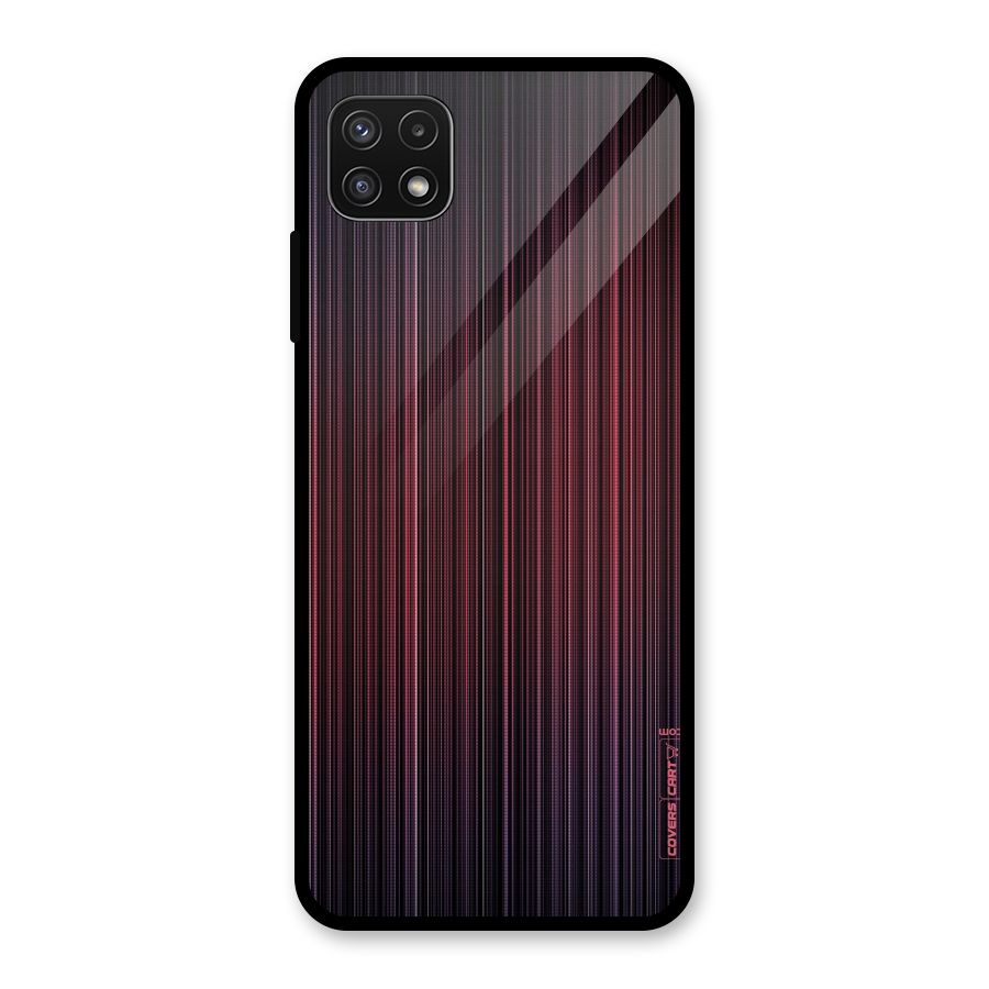 Stripes Gradiant Glass Back Case for Galaxy A22 5G