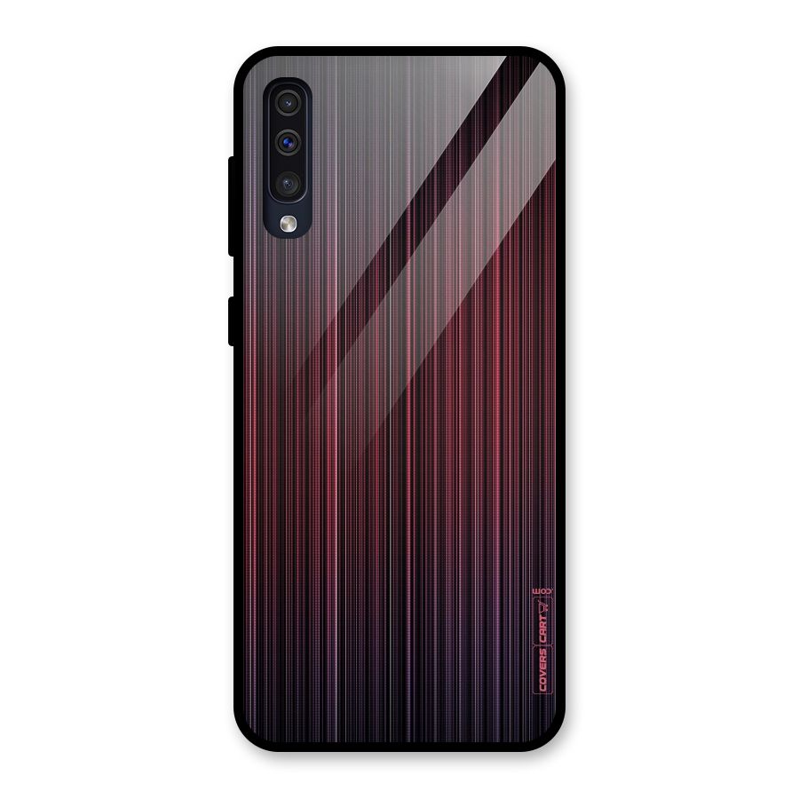 Stripes Gradiant Glass Back Case for Galaxy A50