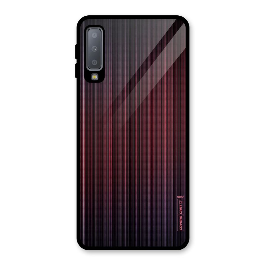 Stripes Gradiant Glass Back Case for Galaxy A7 (2018)