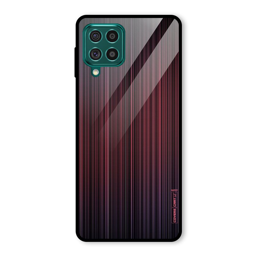 Stripes Gradiant Glass Back Case for Galaxy F62