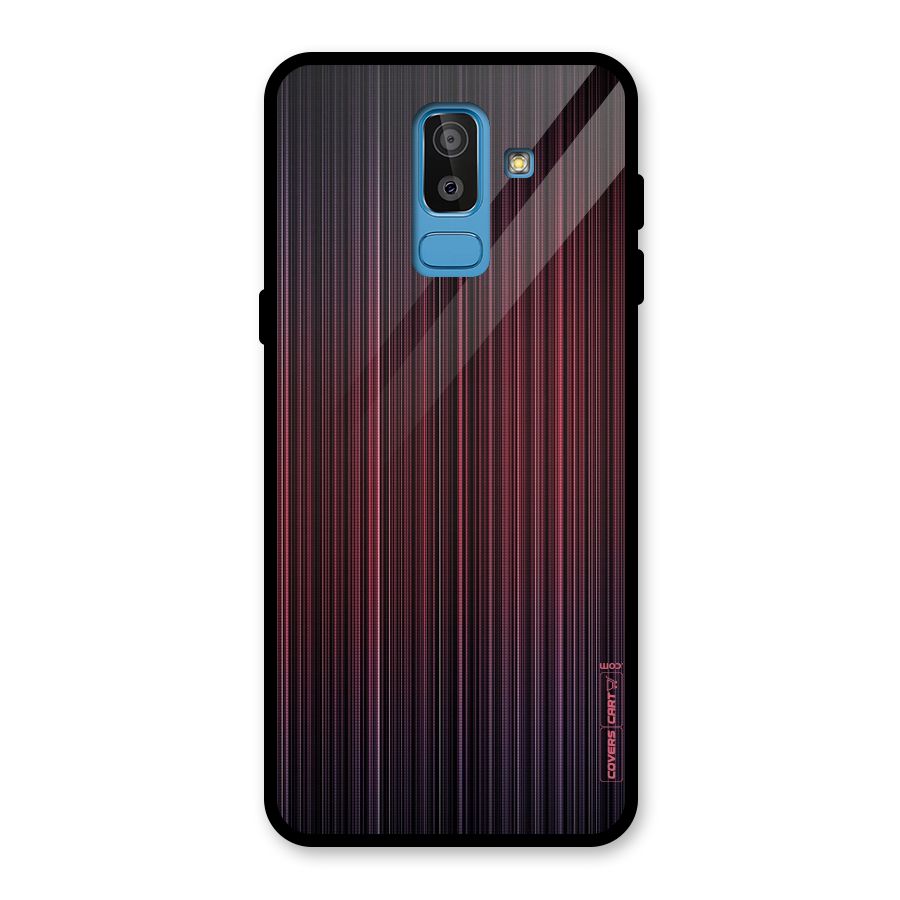 Stripes Gradiant Glass Back Case for Galaxy J8