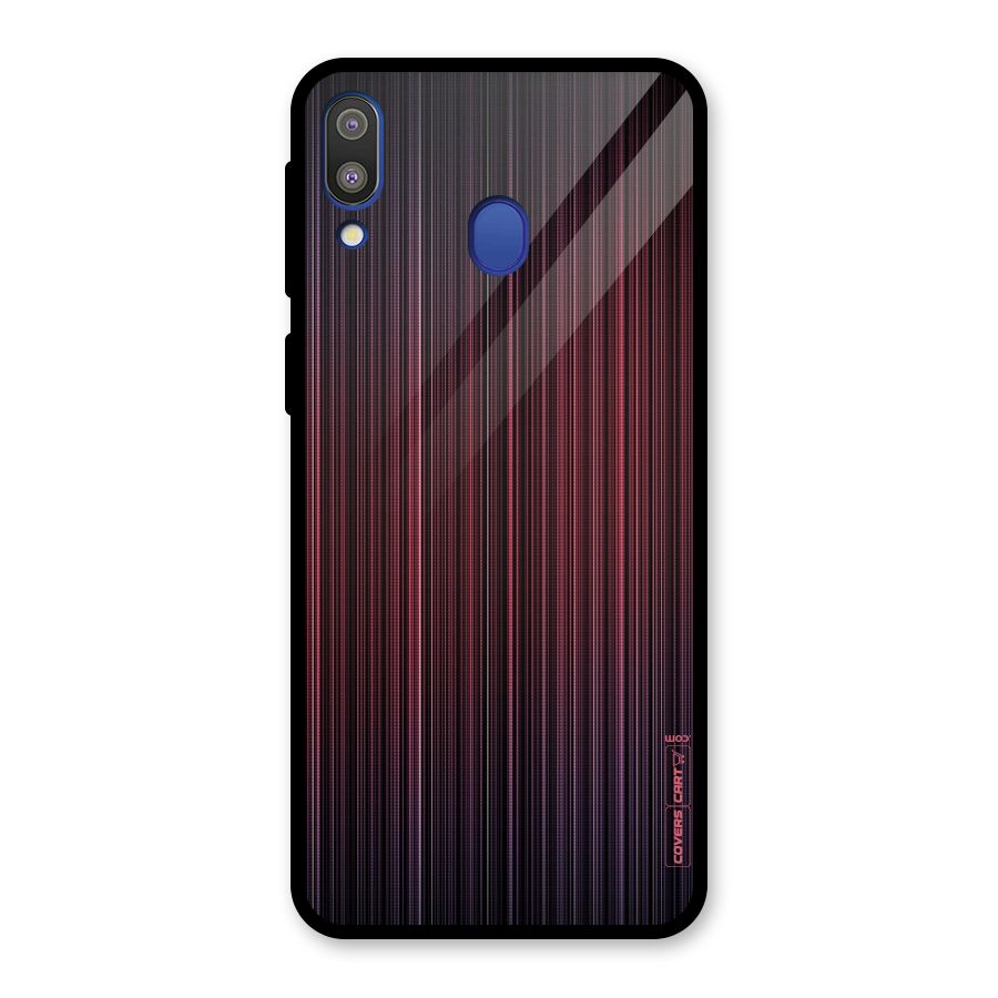 Stripes Gradiant Glass Back Case for Galaxy M20
