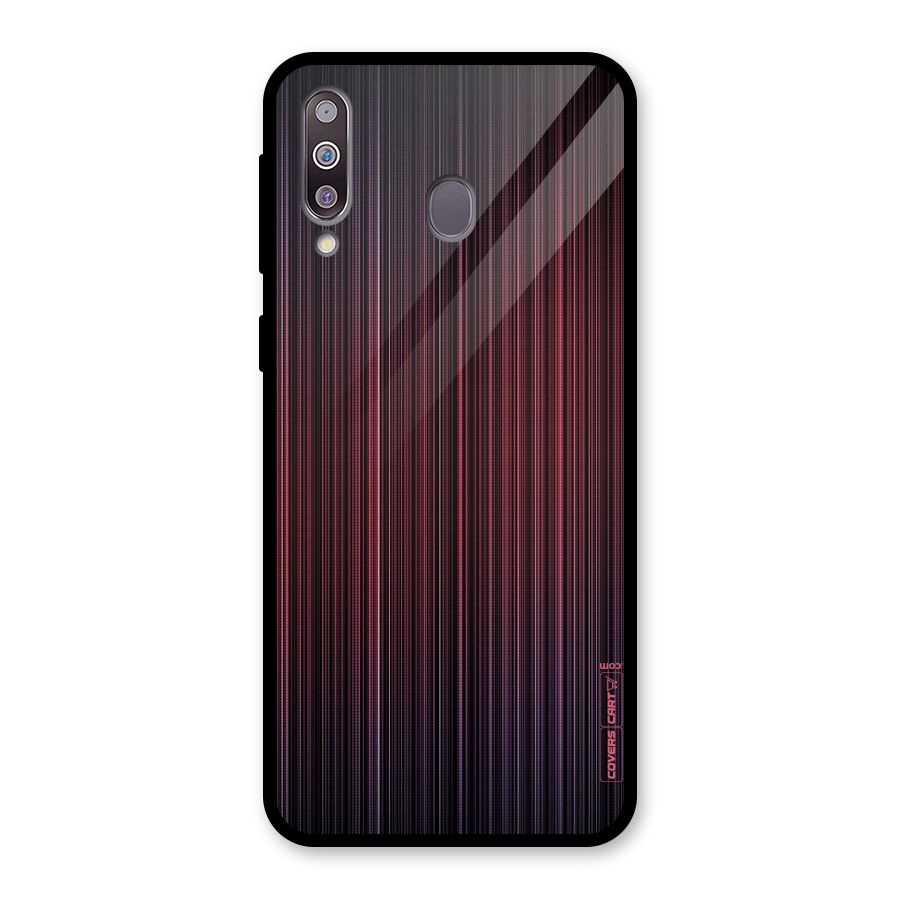 Stripes Gradiant Glass Back Case for Galaxy M30