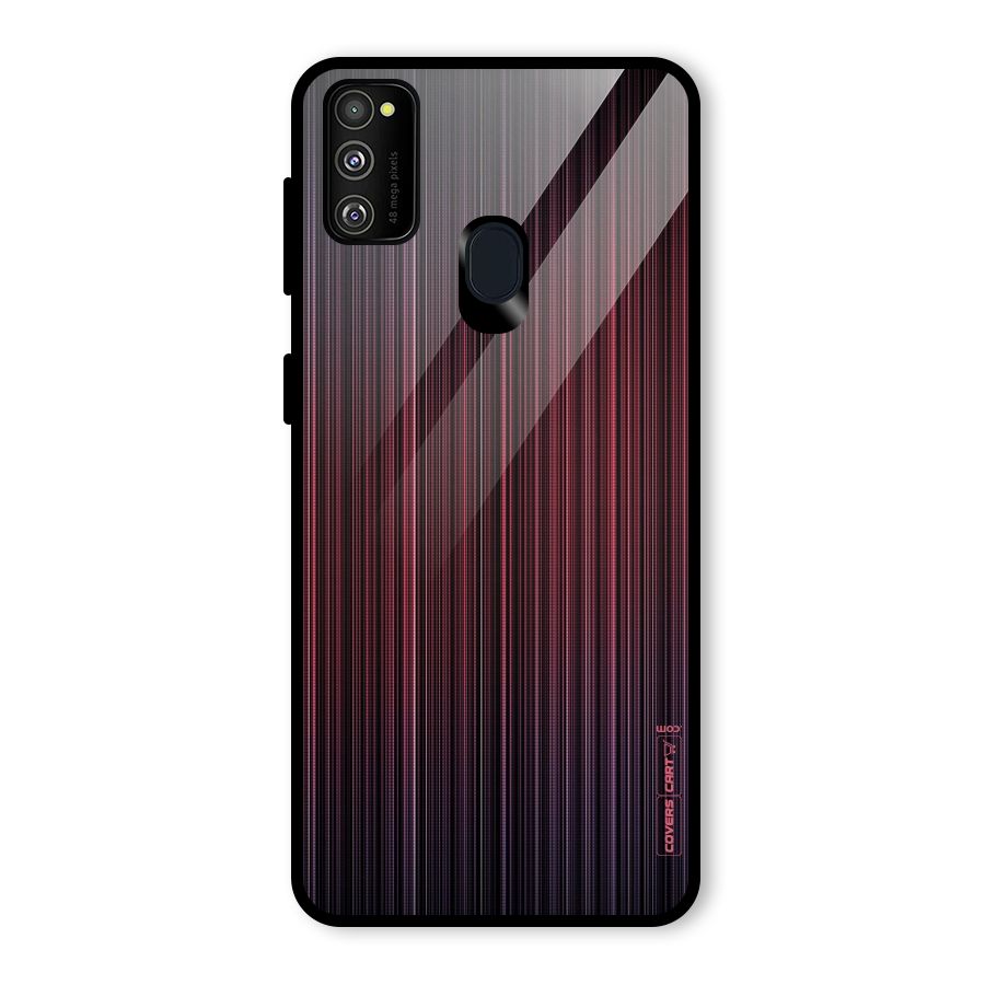 Stripes Gradiant Glass Back Case for Galaxy M30s