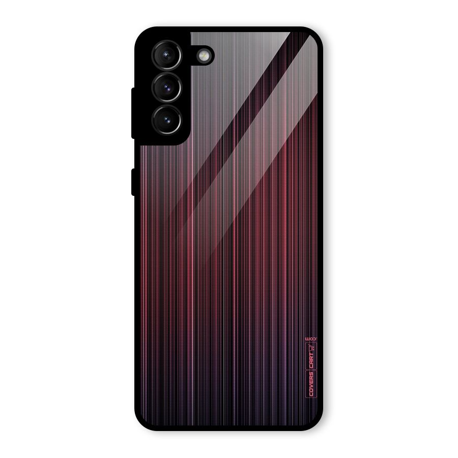 Stripes Gradiant Glass Back Case for Galaxy S21 Plus
