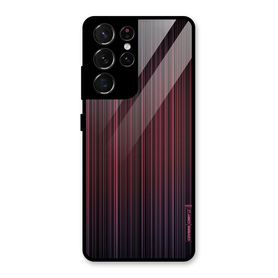 Stripes Gradiant Glass Back Case for Galaxy S21 Ultra 5G