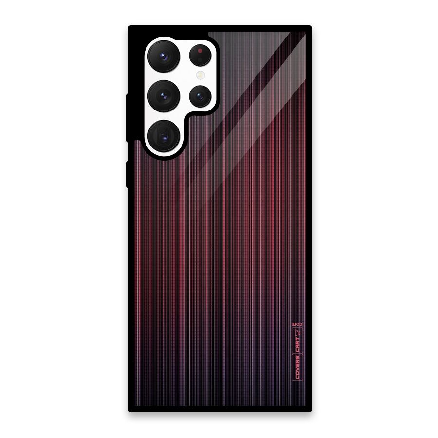 Stripes Gradiant Glass Back Case for Galaxy S22 Ultra 5G