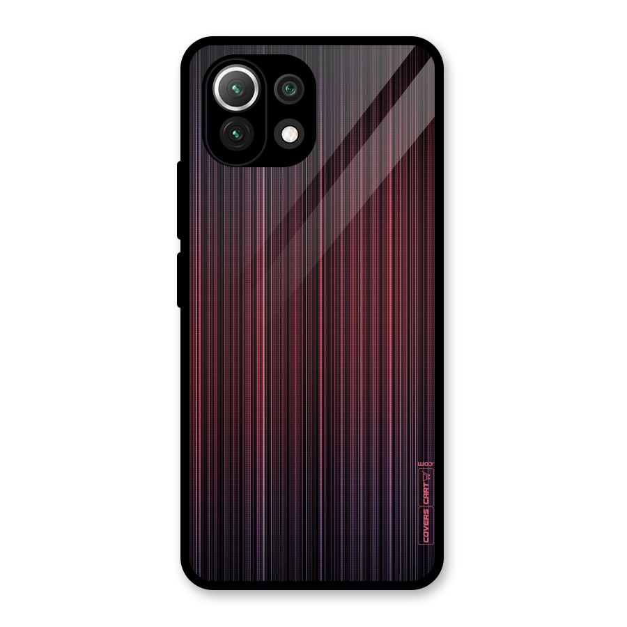 Stripes Gradiant Glass Back Case for Mi 11 Lite NE 5G