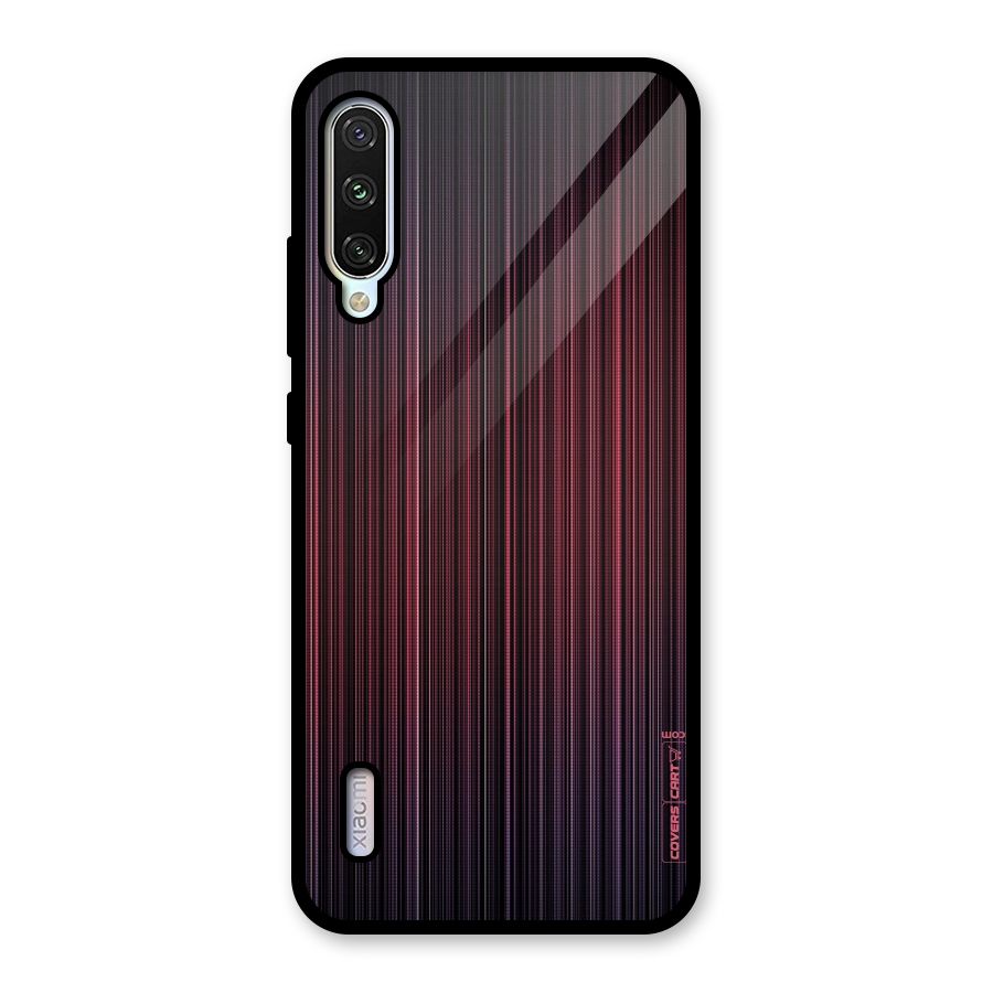 Stripes Gradiant Glass Back Case for Mi A3