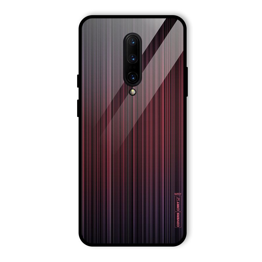 Stripes Gradiant Glass Back Case for OnePlus 7 Pro