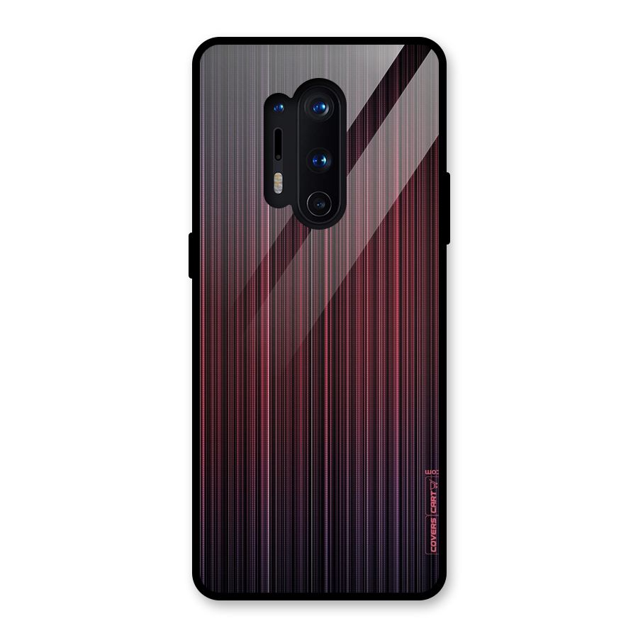 Stripes Gradiant Glass Back Case for OnePlus 8 Pro