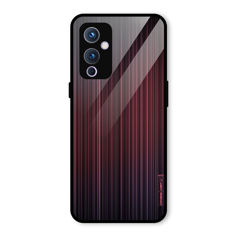 Stripes Gradiant Glass Back Case for OnePlus 9