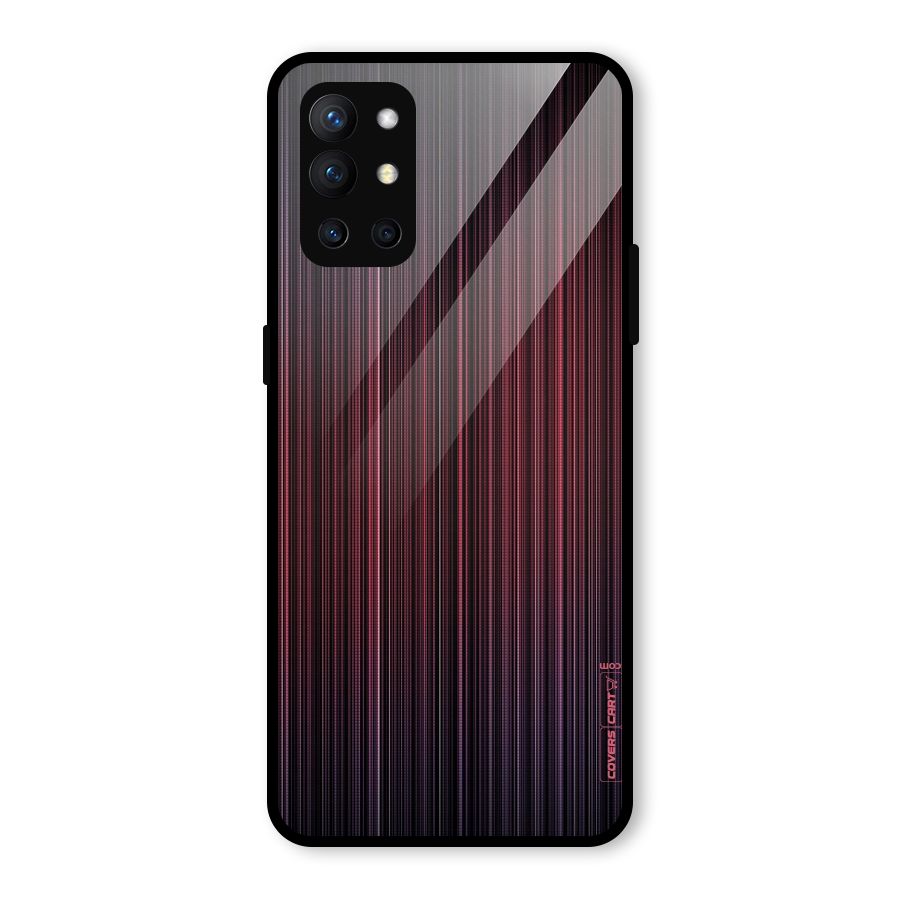 Stripes Gradiant Glass Back Case for OnePlus 9R