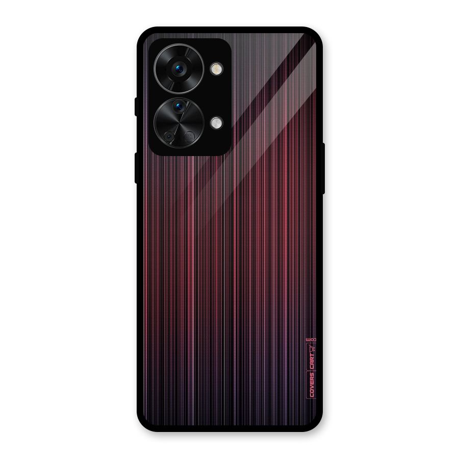 Stripes Gradiant Glass Back Case for OnePlus Nord 2T
