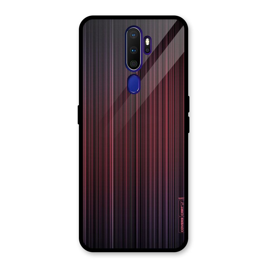 Stripes Gradiant Glass Back Case for Oppo A9 (2020)
