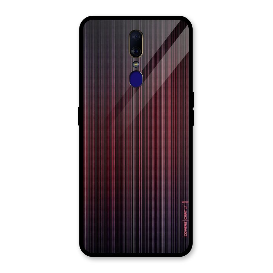 Stripes Gradiant Glass Back Case for Oppo F11