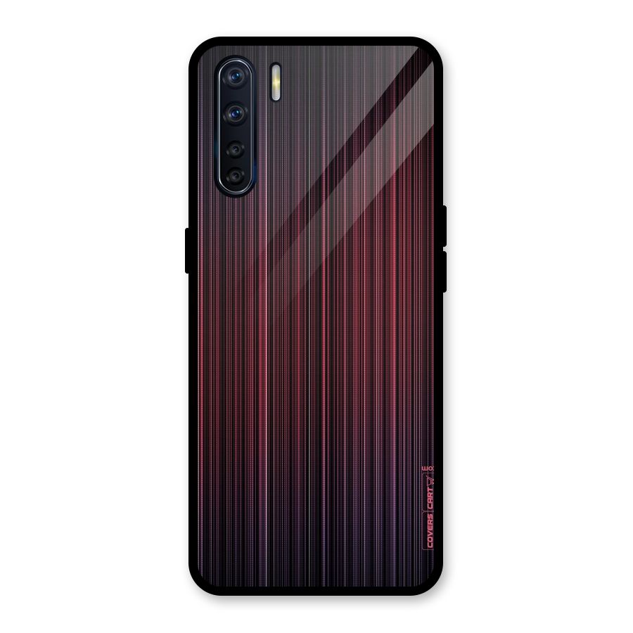 Stripes Gradiant Glass Back Case for Oppo F15